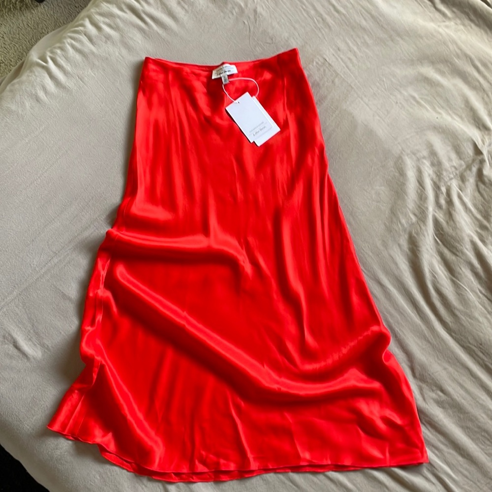 &Other Stories Stockholm bias cut midi Skirt sz 4